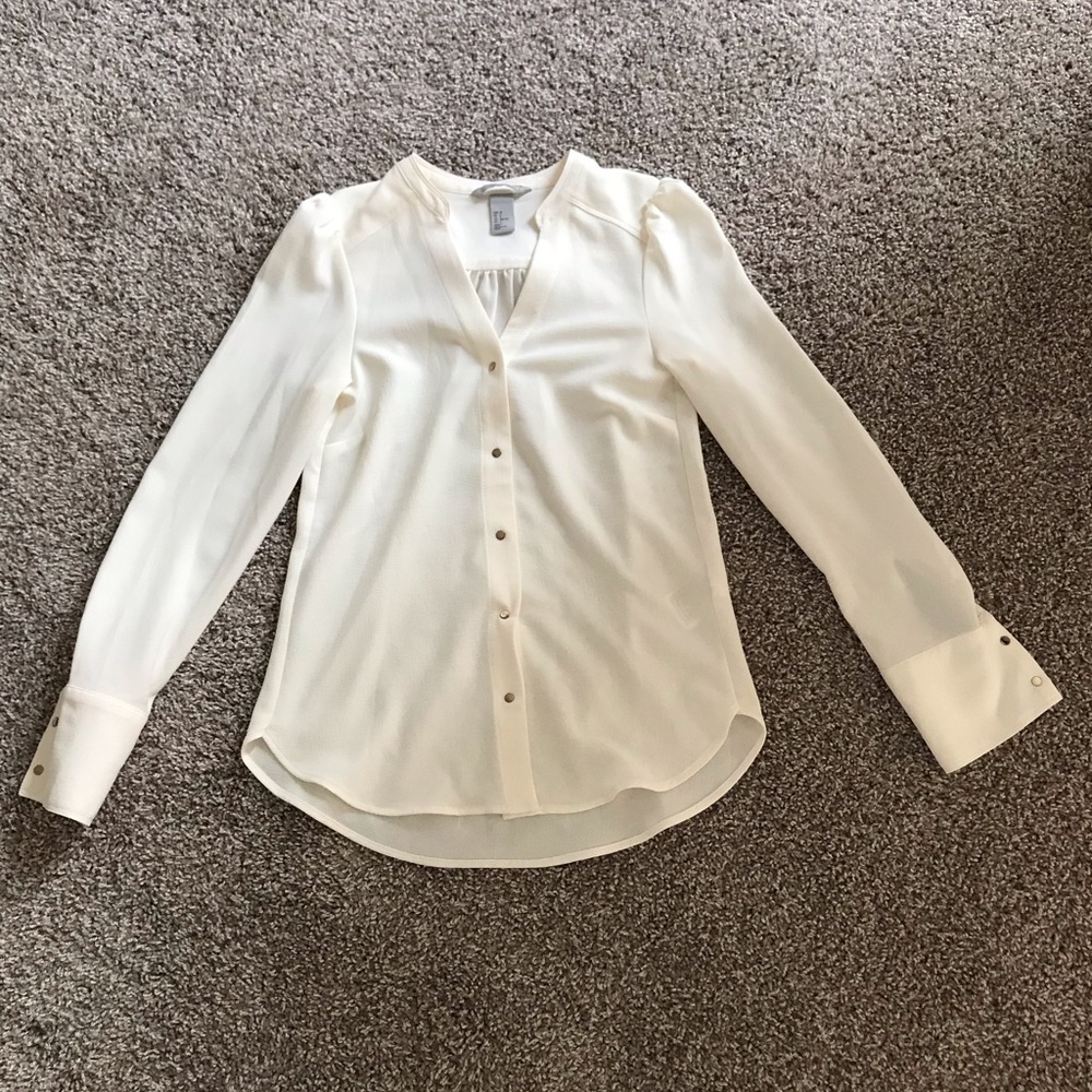 Cream Blouse H&M